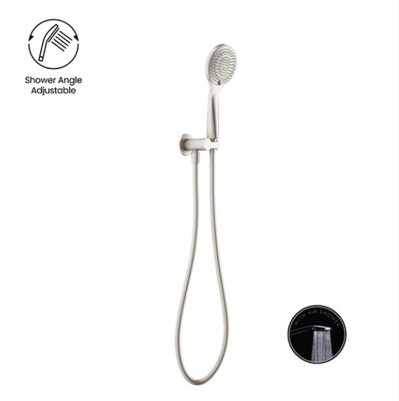 Nero Opal Shower Bracket - Brushed Nickel