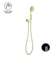 Nero Opal Shower Bracket - Brushed Gold