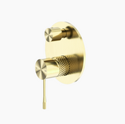 Nero Opal Shower Mixer with Divertor - Brushed Gold