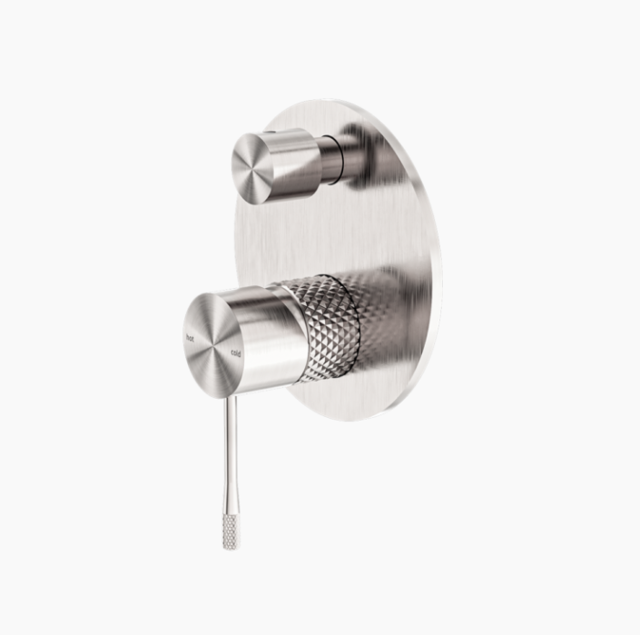 Nero Mecca Shower Mixer with Divertor - Brushed Nickel