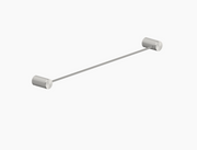Nero Opal Single Towel Rail 600MM - Brushed Nickel