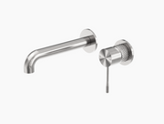 Nero Opal Wall Basin/Bath Mixer Seperate Back Plate - Brushed Nickel