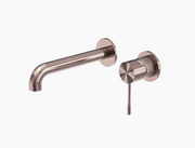 Nero Opal Wall Basin/Bath Mixer Seperate Back Plate - Brushed Bronze