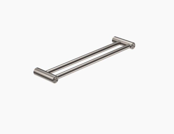 Nero Mecca Care 25mm Double Towel Grab Rail 900mm Brushed Nickel
