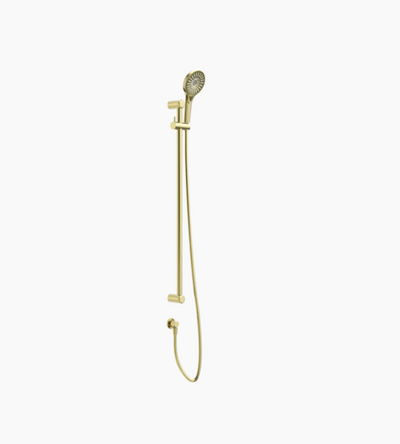 Nero Mecca Care 25mm Grab Rail And Adjustable Shower Rail Set 900mm Brushed Gold