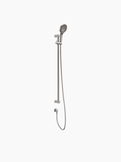 Nero Mecca Care 25mm Grab Rail And Adjustable Shower Rail Set 900mm Brushed Nickel