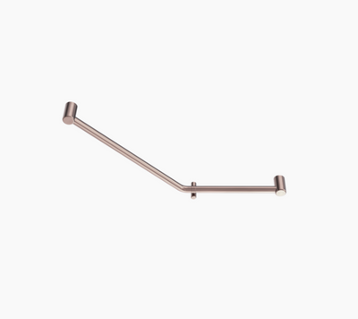 Nero Mecca Care 32mm Ambulant 45 Degree Bent Tube Grab Rail 450X650mm Brushed Bronze
