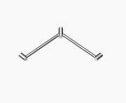 Nero Mecca Care 32mm Wrap Around Corner Grab Rail 600x600mm