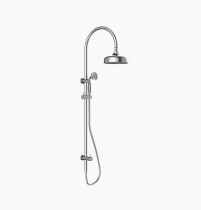 NERO YORK TWIN SHOWER WITH METAL HAND SHOWER