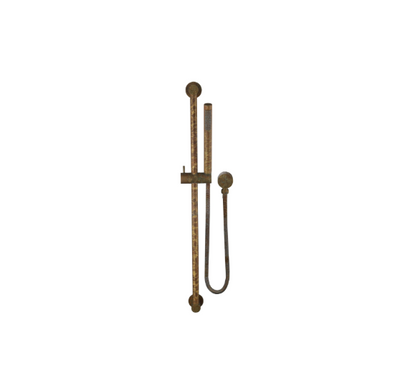 Bella Vista Mica Adjustable Shower Rail Aged Accelerated Living Brass