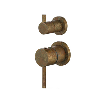 Bella Vista Mica Shower Mixer with Diverter Aged Accelerated Living Brass