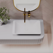 Pietra Bianca Lidia Above Counter Stone Basin