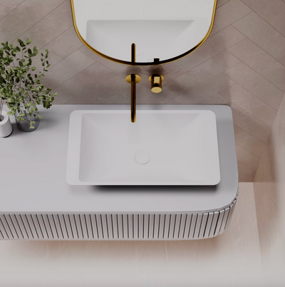 Pietra Bianca Lidia Above Counter Stone Basin