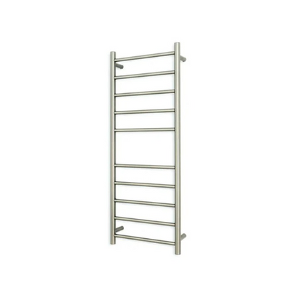 Radiant 240V Heated Round Ladder 430 x 1100 Brushed Nickel