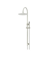 Meir Round Gooseneck Shower Set with 300mm rose, Single-Function Hand Shower Brushed Nickel