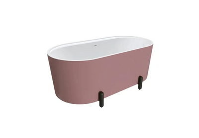 Aluca Freestanding with Legs, 1500mm Matte Rouge