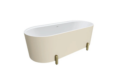 Aluca Freestanding with Legs, 1700mm Matte Khaki