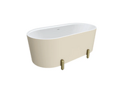 Aluca Freestanding with Legs, 1500mm Matte Khaki