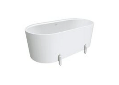 Aluca Freestanding with Legs, 1500mm Matte White