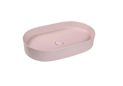 Kensington Fluted Basin Matte Pink