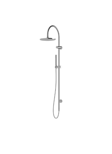 Circa Twin Rail Shower Head Round