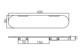 Nero Zen SS316L Soap Dish Holder Brushed NIckel