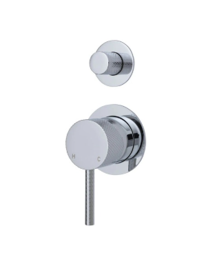 AXLE Wall Diverter Mixer on Small Round Plates