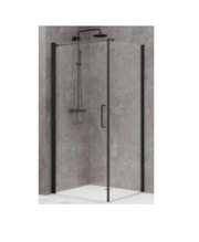 Hi Line Semi Frameless Shower Screen 890 Black