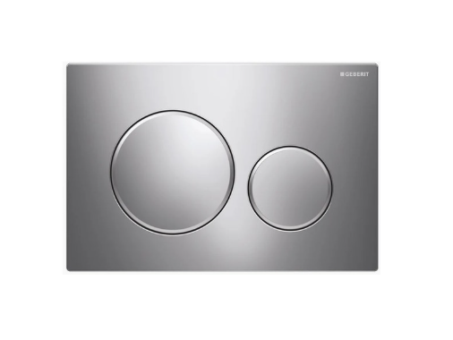 Sigma 20 Chrome Round Button Flush Plate