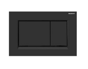 Sigma 30 Matte Black on Black Square Button Flush Plate