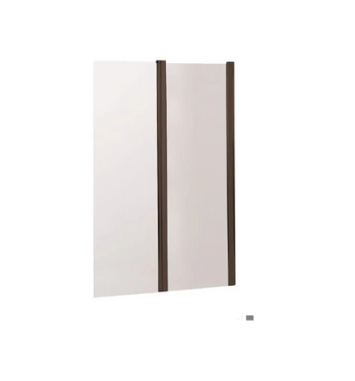 Semi Frameless Fixed & Swing Bath Screen Black