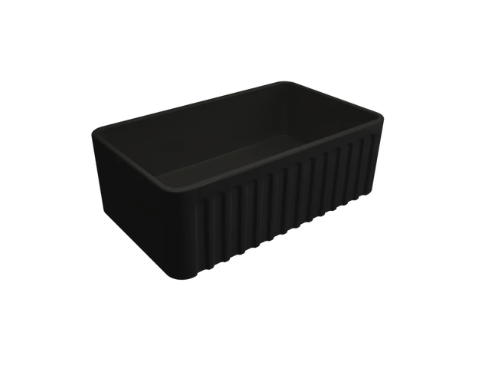 Novi 75 x 46 Fireclay Sink Black