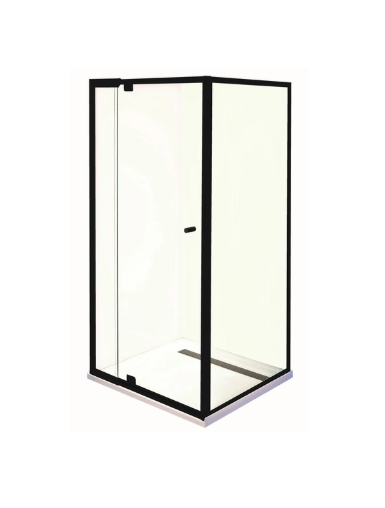 Smart Pivot Shower Screen Front & Return M6890 Black