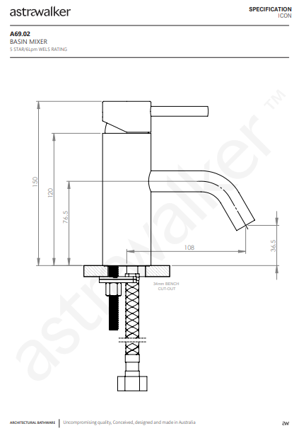 Astra Walker Ikon Basin Mixer