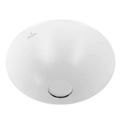 Villeroy & Boch Loop Slim 330 Round Under Counter Basin No Taphole Stone White