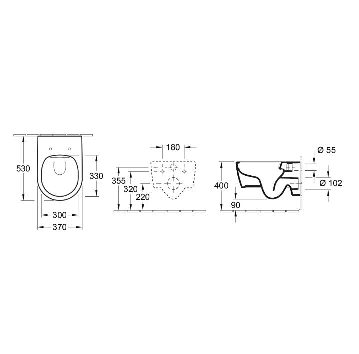 Villeroy & Boch Avento DirectFlush Wall Hung Toilet