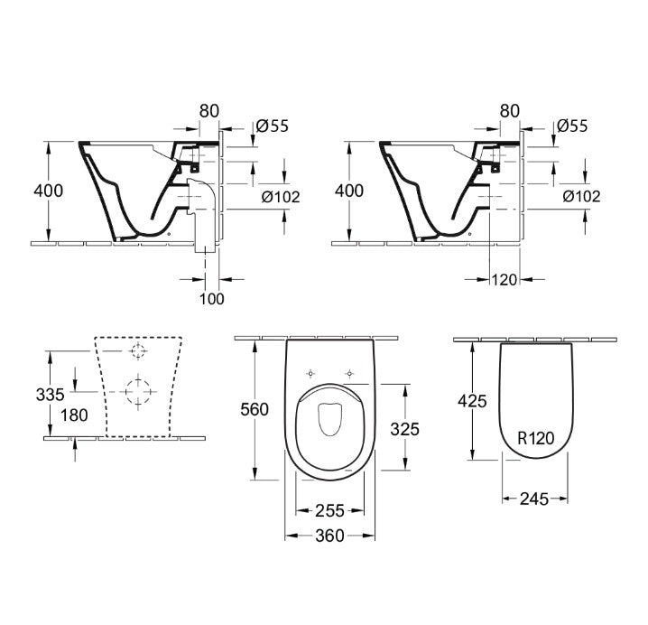 Villeroy & Boch O.novo 2.0 DirectFlush Wall Faced Toilet