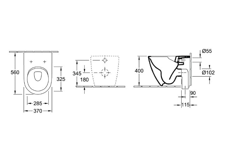Villeroy & Boch Subway 2.0 DirectFlush Wall Faced Toilet