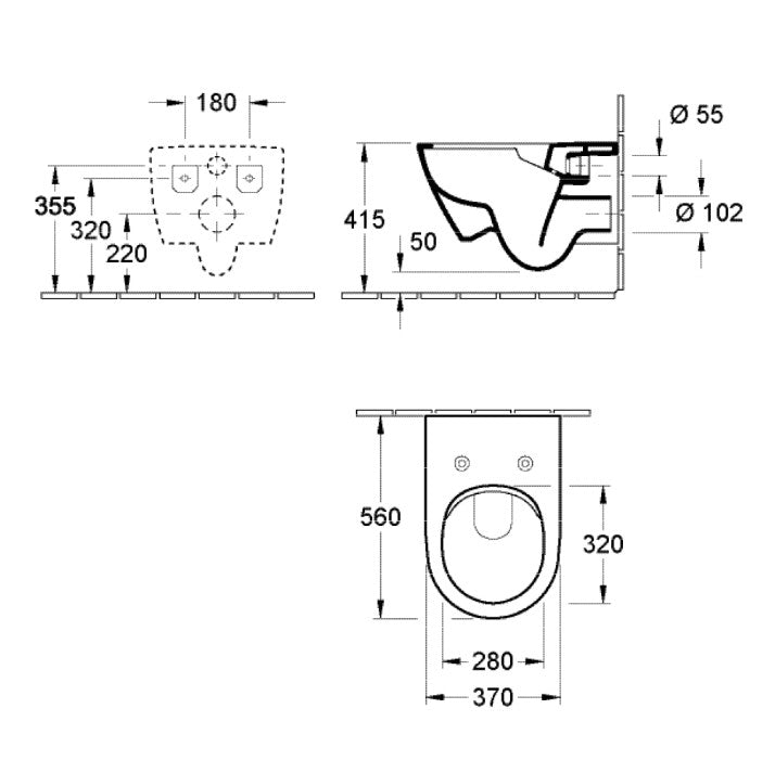 Villeroy & Boch Subway 2.0 DirectFlush Wall Hung Toilet