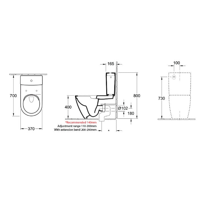 Villeroy & Boch Subway 3.0 TwistFlush BTW Toilet