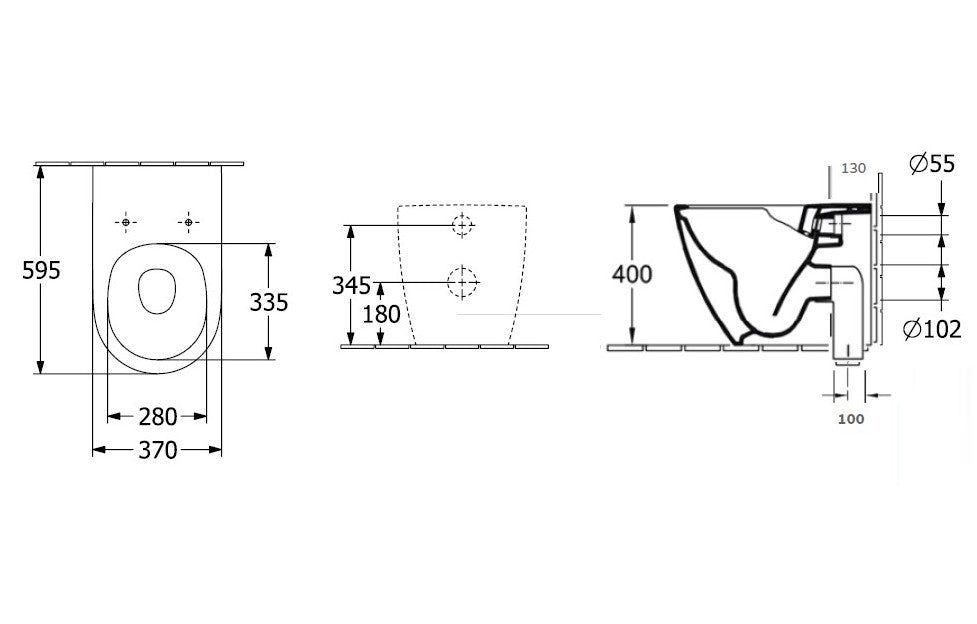 Villeroy & Boch Subway 3.0 TwistFlush Wall Faced Toilet Slim Seat
