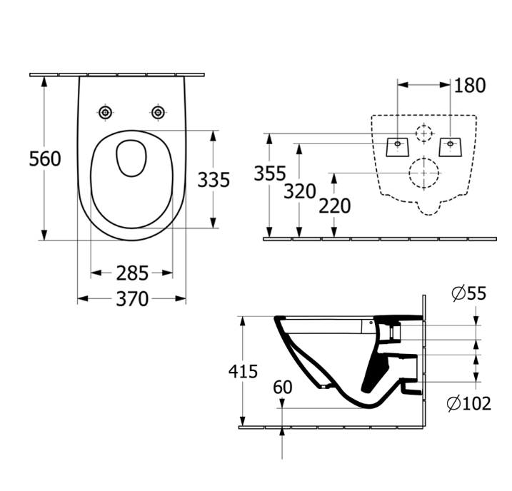 Villeroy & Boch Subway 3.0 TwistFlush Wall Hung Toilet