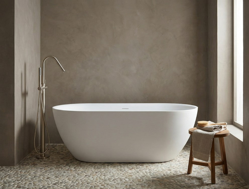 Mimi 10 1680 Matte White Acrylic Free Standing Bath