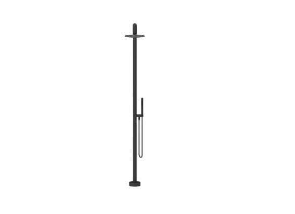 Bella Vista Mica Soft Square Freestanding Outdoor Shower Black
