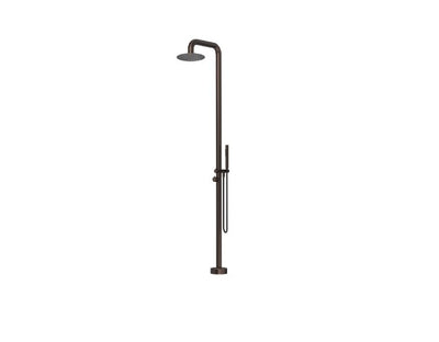 Bella Vista Mica Soft Square Freestanding Outdoor Shower Dusk Bronze
