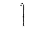 Bella Vista Mica Gooseneck Freestanding Outdoor Shower Black