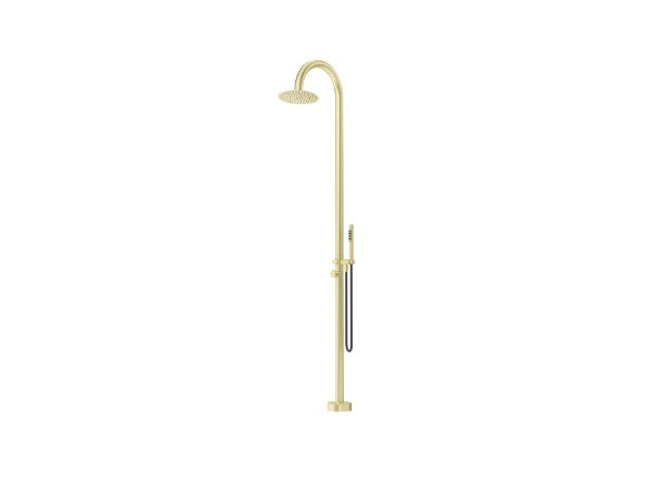 Bella Vista Mica Gooseneck Freestanding Outdoor Shower French Gold