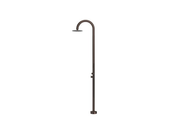 Bella Vista Mica Gooseneck Freestanding Outdoor Shower Dusk Bronze