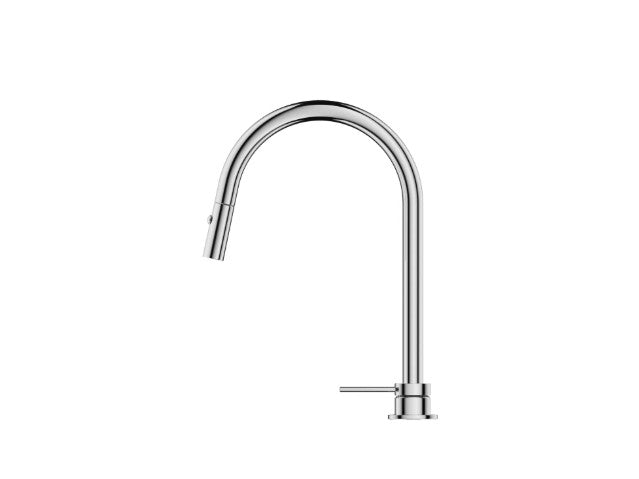 Bella Vista Mica Pull Out Hob Mixer Set Chrome