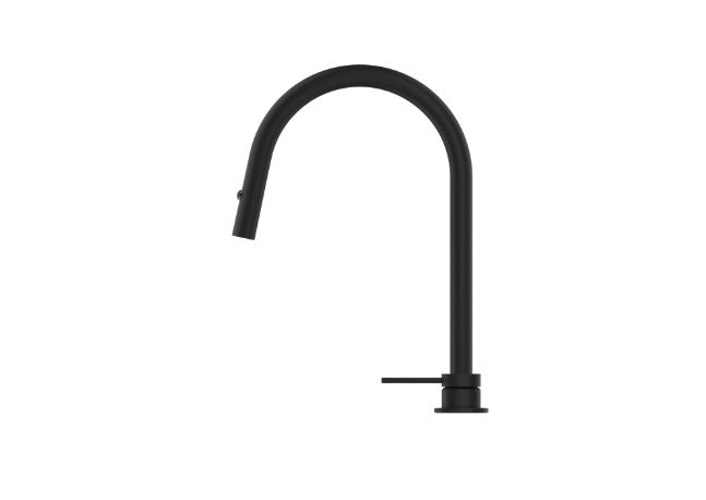 Bella Vista Mica Pull Out Hob Mixer Set Black